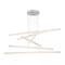 Dweled Stack 6 Light LED Linear Pendant 3000K in Brushed Aluminum PD-298 - alternate 1